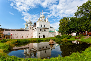 Fototapeta premium Territory of the Rostov Kremlin, Golden Ring Russia