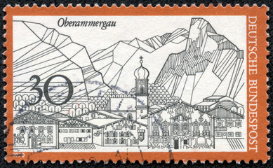stamp printed in Germany shows Oberammergau