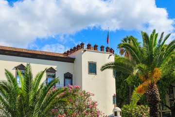 Fototapeta premium Beautiful palace in Funchal old town on Madeira island, Portugal