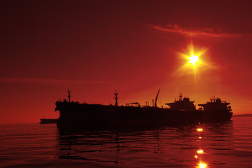Fuel Tanker silhouette - 73197596