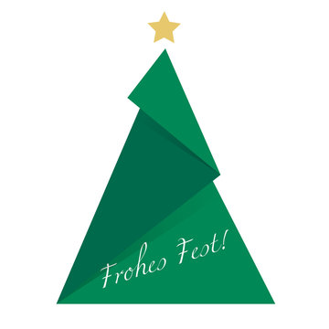 Frohes Fest ! Origami Tanne
