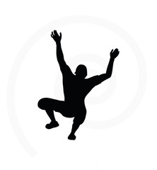 illustration of senior climber man