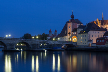Regensburg at sundown