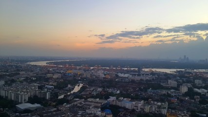 Fototapeta na wymiar Bangkok city at sunset