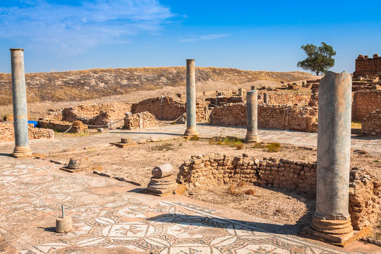 Roman ruins in Thuburbo Majus, Tunisia