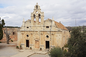 Fototapeta na wymiar Kreta, Klosterkirche von Arkadi