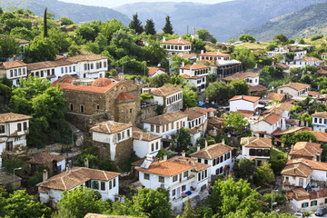 Fototapeta na wymiar Small Village,Sirince, Smyrna, Turkey.