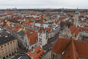 Fototapeta na wymiar Munich from the top