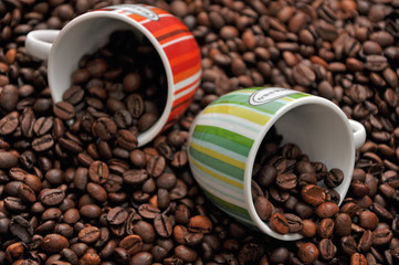 Espresso mit Tassen