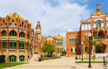 Fototapeta na wymiar Hospital de la Santa Creu i Sant Pau in Barcelona