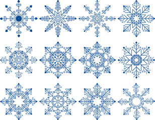 Snowflake Vector Set