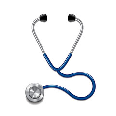 Stethoscope isolated on white vector