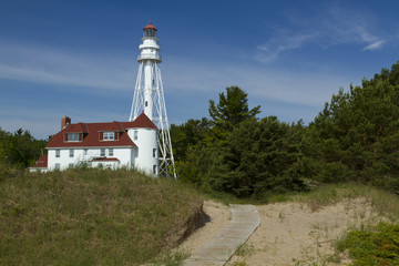 Fototapeta na wymiar Rawley Point Lighthouse