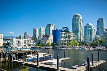 Fototapeta na wymiar Beautiful view of Vancouver, British Columbia, Canada