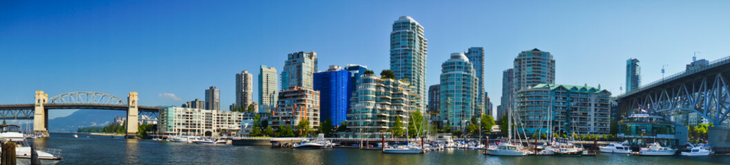 Beautiful view of Vancouver, British Columbia, Canada