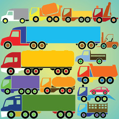 colorful truck icons