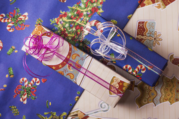 Obraz premium Christmas gift wrapping
