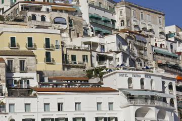 Fototapeta premium Amalfihouses and building architectural detail 