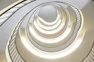 Fotobehang Trappen spiral staircase