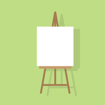 Easel Vector Canvas Artist Art Board Wood Royalty Free SVG, Cliparts,  Vectors, and Stock Illustration. Image 75095142.