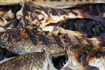 Grilled carp