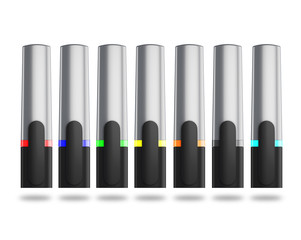 Fototapeta premium Set of colored markers.