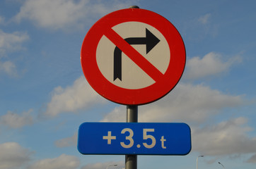 no right turn