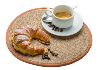 Hot fresh espresso