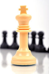 white chess king