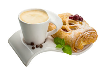 Coffee with pastry