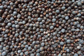 Juniper berries texture