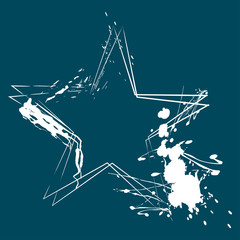 Hintergrund Stern grunge