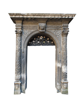 architectural arch on a white background