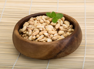 Peanut in the bowl