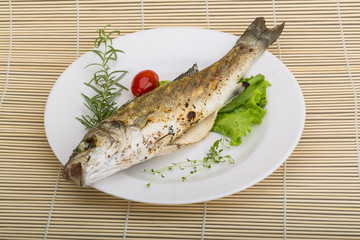 Grilled seabass