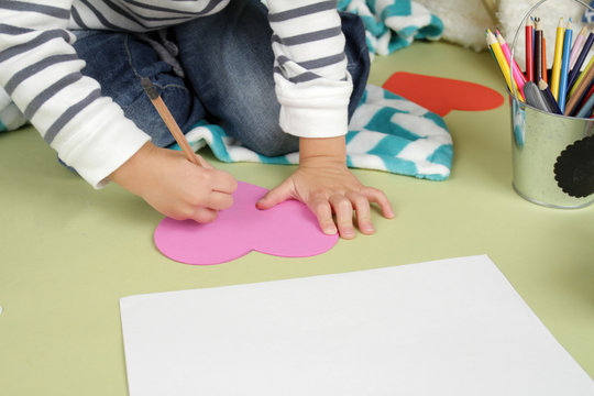 Valentine's Day Arts and Crafts Activity, Heart