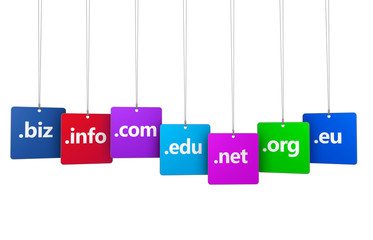 Internet Domain Name Web Concept - obrazy, fototapety, plakaty
