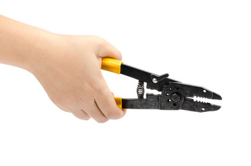 Hand hold cutting pliers