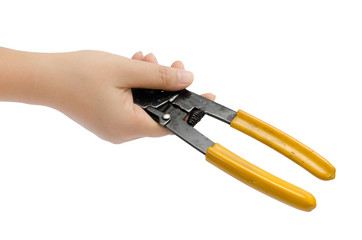 Hand hold cutting pliers