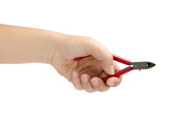Hand hold cutting pliers