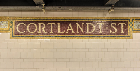 Cortlandt Street Subway Station, New York