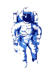 Abstract illustration of an astronaut
