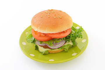 美味しそうなハンバーガー