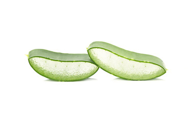 Fresh cut Aloe Vera slices