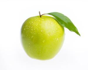 Fresh apple isolated on white background
