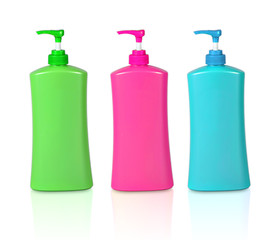 Plastic bottle with dispenser pump