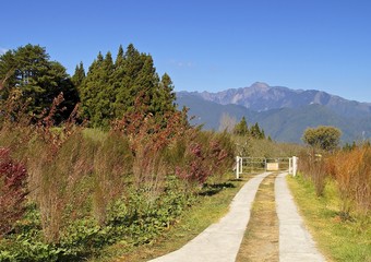 The beautiful countryside road in high mountain