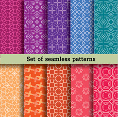 set of seamless patterns.