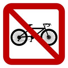 No bike sign
