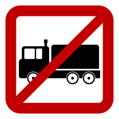 No cargo car sign